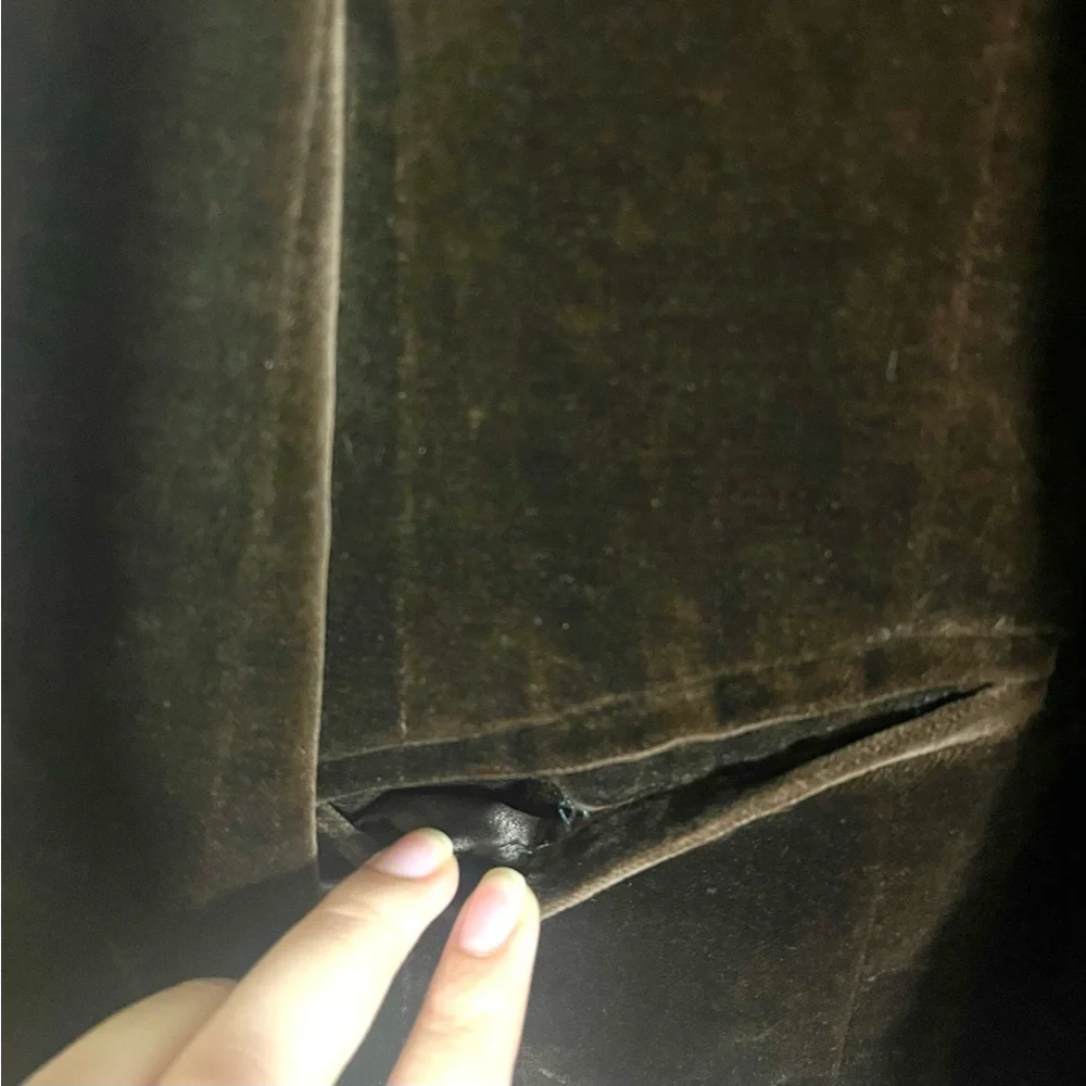 Chocolate Brown Velvet Blazer - Picture 6 of 8